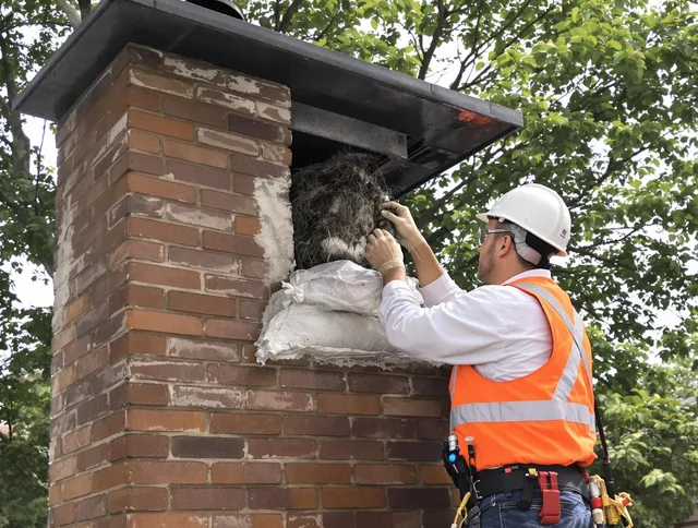 Humane removal of debris and animals by Fontana Chimney Sweep in Fontana, CA