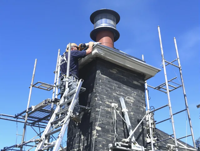 Sturdy chimney crown finished by Fontana Chimney Sweep in Fontana, CA
