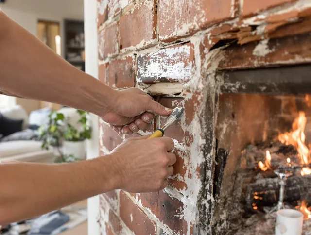 Routine fireplace repair by Fontana Chimney Sweep in Fontana, CA