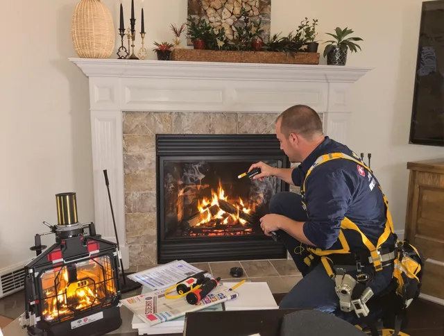 Safety-focused fireplace inspection by Fontana Chimney Sweep in Fontana, CA
