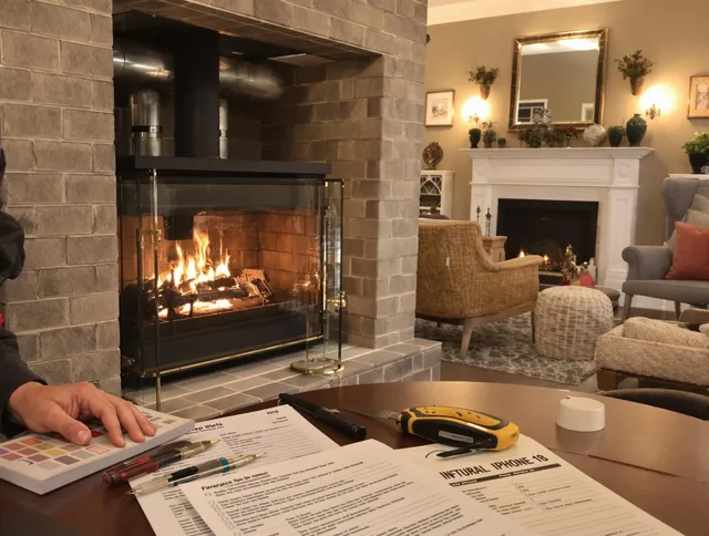 Fontana Chimney Sweep verifying fireplace safety measures in Fontana, CA